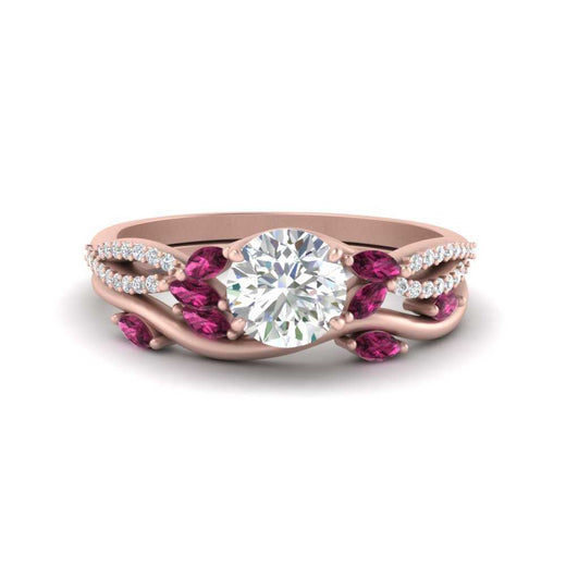 vine-willow-round-cut-diamond-ring-with-pink-sapphire-willow-wedding-set-in-rose-gold-FDENR3211ROGSADRPIANGLE3-NL-RG