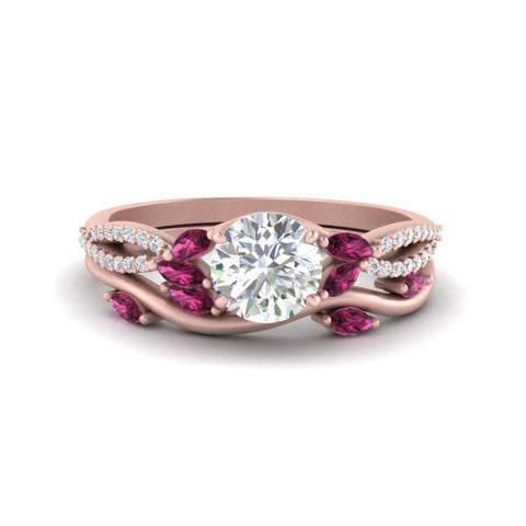 vine-willow-round-cut-diamond-ring-with-pink-sapphire-willow-wedding-set-in-rose-gold-FDENR3211ROGSADRPIANGLE3-NL-RG