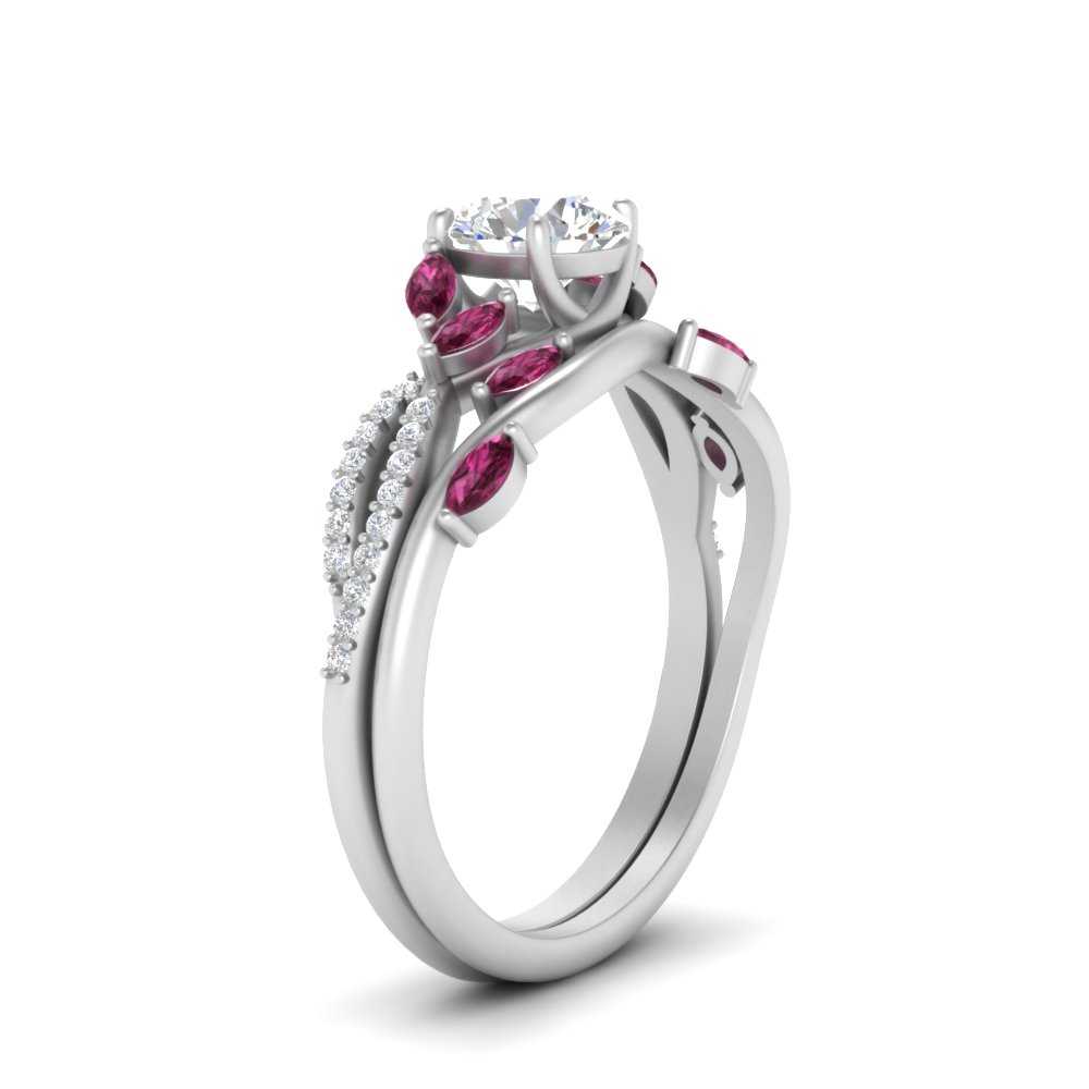 vine-willow-round-cut-diamond-ring-with-pink-sapphire-willow-wedding-set-in-white-gold-FDENR3211ROGSADRPIANGLE3-NL-WG
