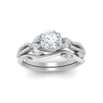 Load image into Gallery viewer, vine-willow-round-cut-diamond-ring-with-willow-wedding-set-in-white-gold-FDENR3211ROANGLE3-NL-WG