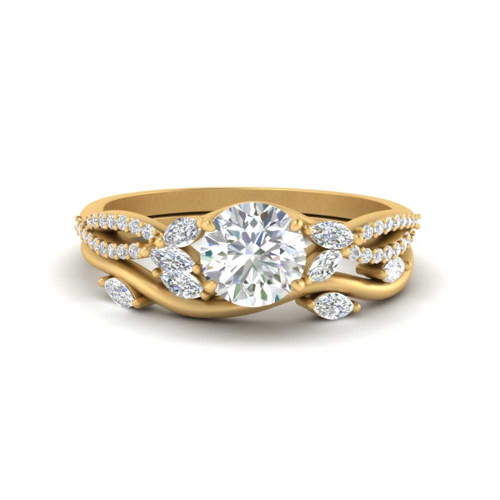 vine-willow-round-cut-diamond-ring-with-willow-wedding-set-in-yellow-gold-FDENR3211ROANGLE3-NL-YG