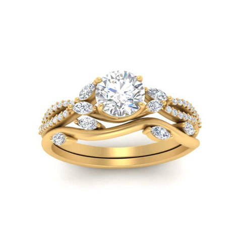 vine-willow-round-cut-diamond-ring-with-willow-wedding-set-in-yellow-gold-FDENR3211ROANGLE3-NL-YG