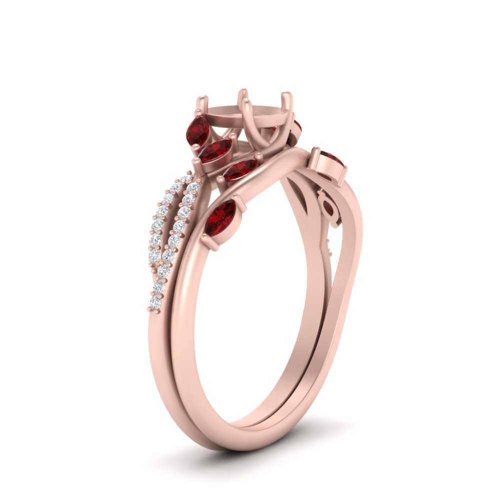 vine-willow-semi-mount-diamond-ring-with-ruby-willow-wedding-set-in-rose-gold-FDENR3211SMGRUDR-NL-RG