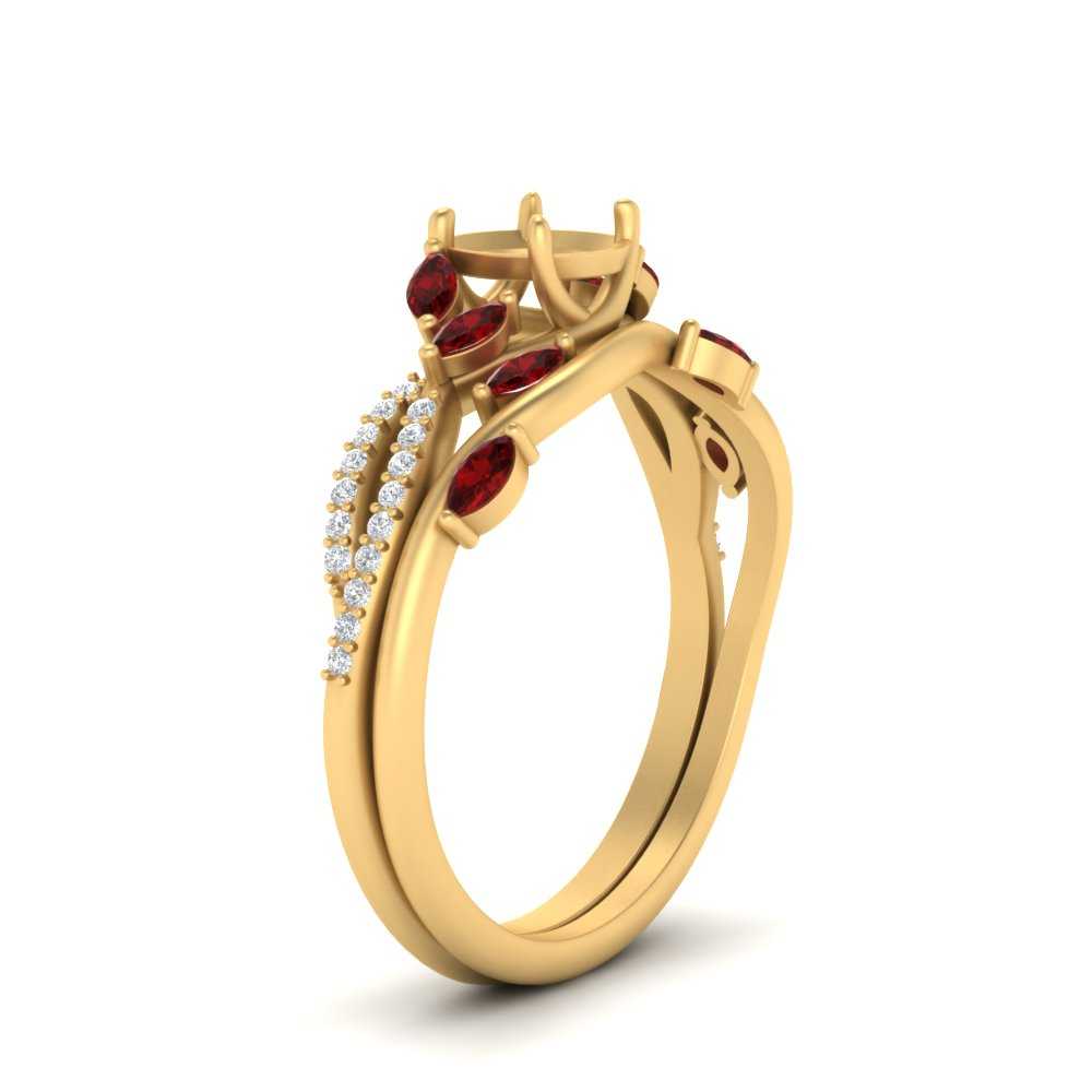 vine-willow-semi-mount-diamond-ring-with-ruby-willow-wedding-set-in-yellow-gold-FDENR3211SMGRUDR-NL-YG