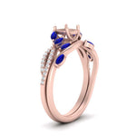 Load image into Gallery viewer, vine-willow-semi-mount-diamond-ring-with-sapphire-willow-wedding-set-in-rose-gold-FDENR3211SMGSABL-NL-RG