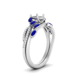 Load image into Gallery viewer, vine-willow-semi-mount-diamond-ring-with-sapphire-willow-wedding-set-in-white-gold-FDENR3211SMGSABL-NL-WG