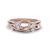 Load image into Gallery viewer, vine-willow-semi-mount-diamond-ring-with-willow-wedding-set-in-rose-gold-FDENR3211SM-NL-RG