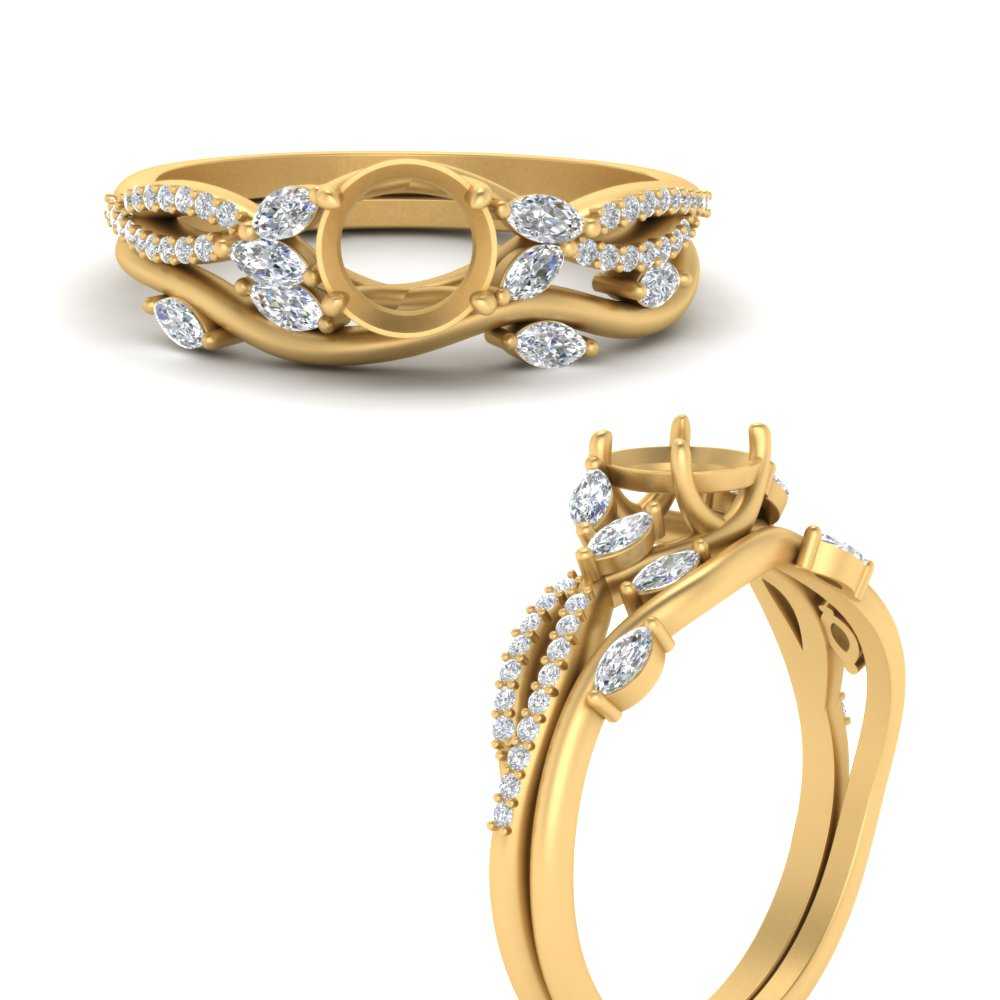 vine-willow-semi-mount-diamond-ring-with-willow-wedding-set-in-yellow-gold-FDENR3211SM-NL-YG