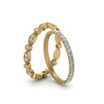 Load image into Gallery viewer, vintage-diamond-stackable-wedding-rings-in-yellow-gold-FD8643B-NL-YG.jpg
