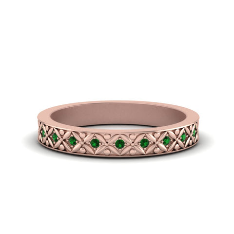 vintage-emerald-eternity-band-for-her-in-rose-gold-FDEWB8646GEMGR-NL-RG