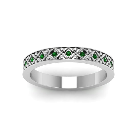 vintage-emerald-eternity-band-for-her-in-white-gold-FDEWB8646GEMGR-NL-WG