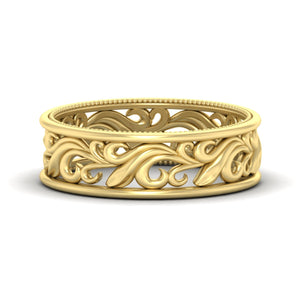 Filigree Women Wedding Band