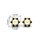 Load image into Gallery viewer, vintage-halo-black-diamond-earring-jackets-for-1-carat-studs-in-yellow-gold-fdear815gblackangle2-1.00ct-nl-yg-hw.jpg
