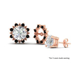 Load image into Gallery viewer, vintage-halo-black-diamond-earring-jackets-for-3-carat-studs-in-rose-gold-fdear815gblackangle3-3.00ct-nl-rg-lg1.jpg?v=1762758803