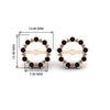 Load image into Gallery viewer, vintage-halo-black-diamond-earring-jackets-for-4-carat-studs-in-rose-gold-fdear815gblackangle2-4.00ct-nl-rg-hw.jpg?v=1762758664