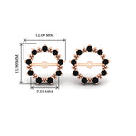 Load image into Gallery viewer, vintage-halo-black-diamond-earring-jackets-for-4-carat-studs-in-rose-gold-fdear815gblackangle2-4.00ct-nl-rg-hw.jpg?v=1762758664
