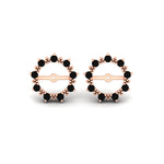 Load image into Gallery viewer, vintage-halo-black-diamond-earring-jackets-for-4-carat-studs-in-rose-gold-fdear815gblackangle2-4.00ct-nl-rg.jpg?v=1762758664
