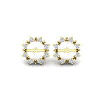 Load image into Gallery viewer, vintage-halo-diamond-earring-jackets-for-3-carat-studs-in-yellow-gold-fdear815angle2-3.00ct-nl-yg.jpg?v=1762758803