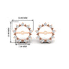 Load image into Gallery viewer, vintage-halo-diamond-earring-jackets-for-4-carat-studs-in-rose-gold-fdear815angle2-4.00ct-nl-rg-hw.jpg?v=1762758664