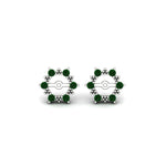 Load image into Gallery viewer, vintage-halo-emerald-earring-jackets-for-1-carat-studs-in-white-gold-fdear815gemgrangle2-1.00ct-nl-wg.jpg
