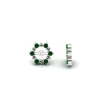 Load image into Gallery viewer, vintage-halo-emerald-earring-jackets-for-1-carat-studs-in-white-gold-fdear815gemgrangle4-1.00ct-nl-wg.jpg
