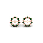 Load image into Gallery viewer, vintage-halo-emerald-earring-jackets-for-2-carat-studs-in-rose-gold-fdear815gemgrangle2-2.00ct-nl-rg.jpg?v=1762757057
