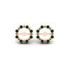 Load image into Gallery viewer, vintage-halo-emerald-earring-jackets-for-3-carat-studs-in-rose-gold-fdear815gemgrangle2-3.00ct-nl-rg.jpg?v=1762758803