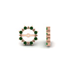 Load image into Gallery viewer, vintage-halo-emerald-earring-jackets-for-3-carat-studs-in-rose-gold-fdear815gemgrangle4-3.00ct-nl-rg.jpg?v=1762758803