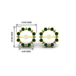 Load image into Gallery viewer, vintage-halo-emerald-earring-jackets-for-3-carat-studs-in-yellow-gold-fdear815gemgrangle2-3.00ct-nl-yg-hw.jpg?v=1762759333