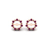 Load image into Gallery viewer, vintage-halo-pink-sapphire-earring-jackets-for-2-carat-studs-in-rose-gold-fdear815gsadrpiangle2-2.00ct-nl-rg.jpg?v=1762757057