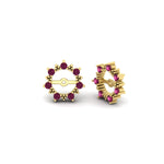 Load image into Gallery viewer, vintage-halo-pink-sapphire-earring-jackets-for-2-carat-studs-in-yellow-gold-fdear815gsadrpiangle1-2.00ct-nl-yg.jpg?v=1762757654
