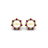 Load image into Gallery viewer, vintage-halo-pink-sapphire-earring-jackets-for-2-carat-studs-in-yellow-gold-fdear815gsadrpiangle2-2.00ct-nl-yg.jpg?v=1762757654