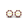 Load image into Gallery viewer, vintage-halo-pink-sapphire-earring-jackets-for-3-carat-studs-in-yellow-gold-fdear815gsadpriangle2-3.00ct-nl-yg.jpg?v=1762759333