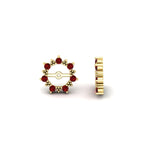 Load image into Gallery viewer, vintage-halo-ruby-earring-jackets-for-2-carat-studs-in-yellow-gold-fdear815grudrangle4-2.00ct-nl-yg.jpg?v=1762757654
