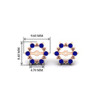 Load image into Gallery viewer, vintage-halo-sapphire-earring-jackets-for-1-carat-studs-in-rose-gold-fdear815gsablangle2-1.00ct-nl-rg-hw.jpg
