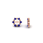 Load image into Gallery viewer, vintage-halo-sapphire-earring-jackets-for-1-carat-studs-in-rose-gold-fdear815gsablangle4-1.00ct-nl-rg.jpg
