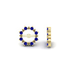 Load image into Gallery viewer, vintage-halo-sapphire-earring-jackets-for-3-carat-studs-in-yellow-gold-fdear815gsablangle4-3.00ct-nl-yg.jpg?v=1762758803