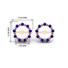 Load image into Gallery viewer, vintage-halo-sapphire-earring-jackets-for-4-carat-studs-in-rose-gold-fdear815gsablangle2-4.00ct-nl-rg-hw.jpg?v=1762758664