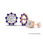 Load image into Gallery viewer, vintage-halo-sapphire-earring-jackets-for-4-carat-studs-in-rose-gold-fdear815gsablangle3-4.00ct-nl-rg-lg1.jpg?v=1762758664
