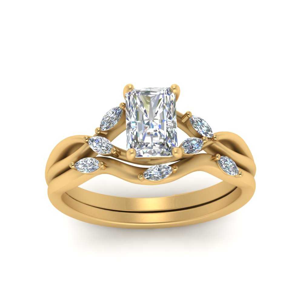 vintage-inspired-twisted-radiant-lab-diamond-bridal-set-in-yellow-gold-FD8300RAB2ANGLE5-NL-YG