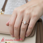 Load image into Gallery viewer, vintage-irish-celtic-engagement-ring-rose-gold-fdens9609r-model
