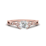 Load image into Gallery viewer, vintage-irish-knot-asscher-diamond-engagement-ring-in-rose-gold-FD124181ASR-NL-RG.jpg