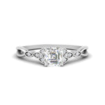Load image into Gallery viewer, vintage-irish-knot-asscher-diamond-engagement-ring-in-white-gold-FD124181ASR-NL-WG.jpg