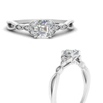 Load image into Gallery viewer, vintage-irish-knot-asscher-diamond-engagement-ring-in-white-gold-FD124181ASR-NL-WG.jpg