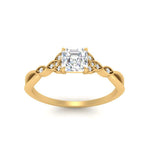 Load image into Gallery viewer, vintage-irish-knot-asscher-diamond-engagement-ring-in-yellow-gold-FD124181ASR-NL-YG.jpg