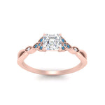 Load image into Gallery viewer, vintage-irish-knot-asscher-diamond-engagement-ring-with-blue-topaz-in-rose-gold-FD124181ASRGICBLTO-NL-RG.jpg
