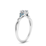 Load image into Gallery viewer, vintage-irish-knot-asscher-diamond-engagement-ring-with-blue-topaz-in-white-gold-FD124181ASRGICBLTO-NL-WG.jpg

