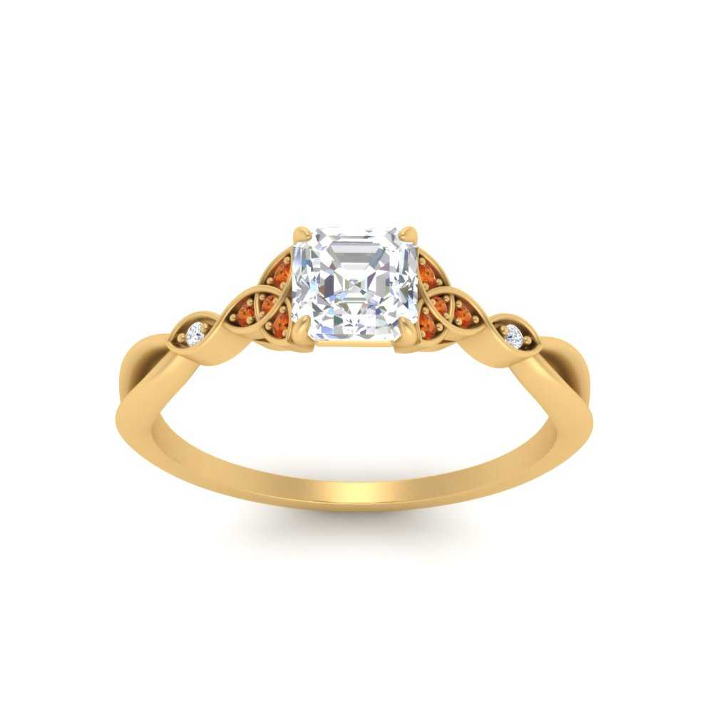 vintage-irish-knot-asscher-diamond-engagement-ring-with-orange-sapphire-in-yellow-gold-FD124181ASRGSAOR-NL-YG.jpg
