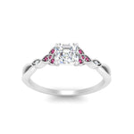 Load image into Gallery viewer, vintage-irish-knot-asscher-diamond-engagement-ring-with-pink-sapphire-in-white-gold-FD124181ASRGSADRPI-NL-WG.jpg
