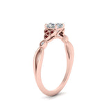 Load image into Gallery viewer, vintage-irish-knot-asscher-diamond-engagement-ring-with-ruby-in-rose-gold-FD124181ASRGRUDR-NL-RG.jpg